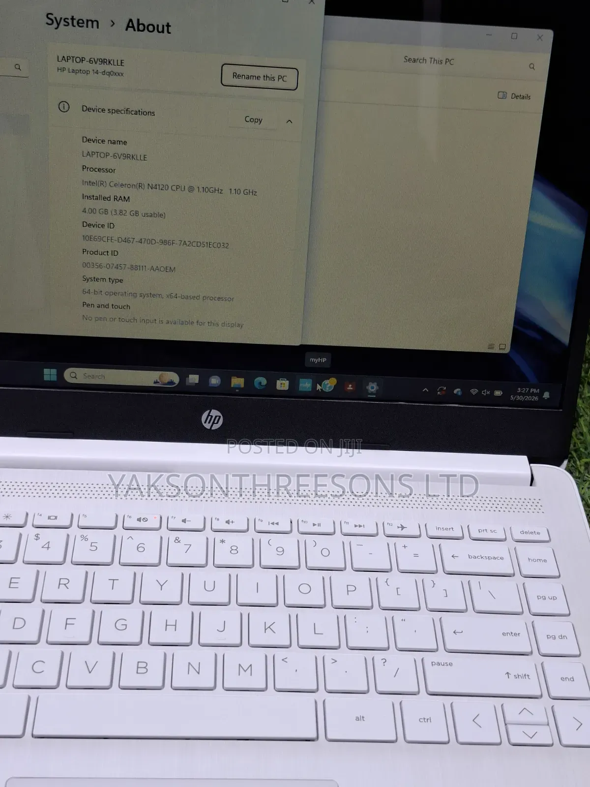 Laptop HP 14-ep0063 4GB Intel Pentium SSD 60GB