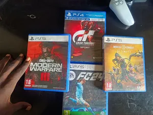 Call of Duty Mw3, Mortal Kombat11, Granturismo Sport, Fc24-Ps5 Games.