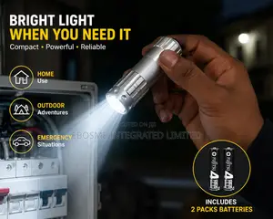 Compact Led Flashlight With Aa Batteries