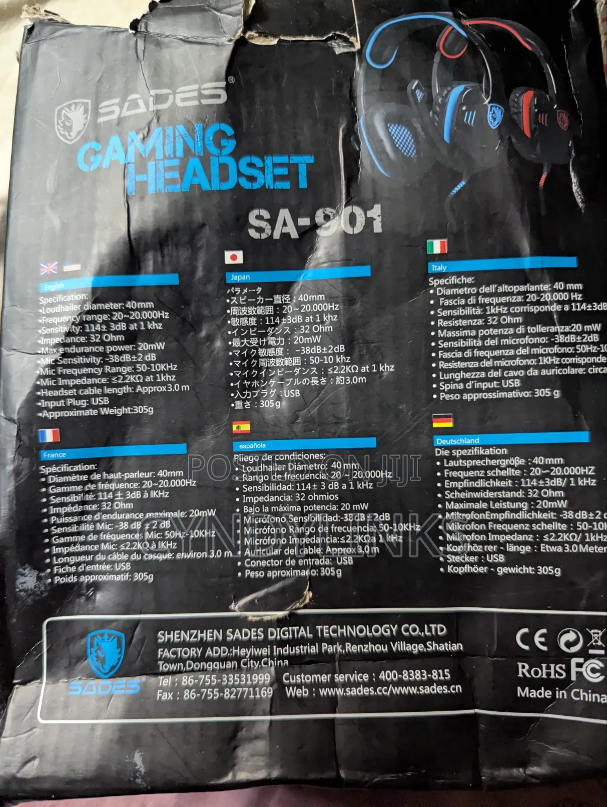 Sades Gaming Headset Sa 901