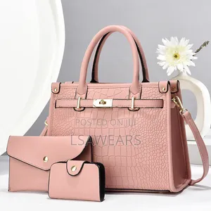 Crocodile Pattern Single Shoulder, Fashionable Crossbody Bag Pink