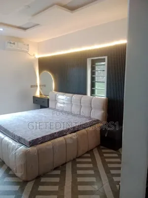 6x6 Bedframe + Bedside Cupboard and Wall Design With Mirror