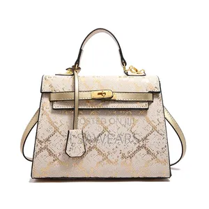 European and American Vintage Snake Shoulder Crossbody Handbag Gold
