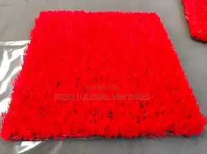 25mm Red Artificial Turf Roll