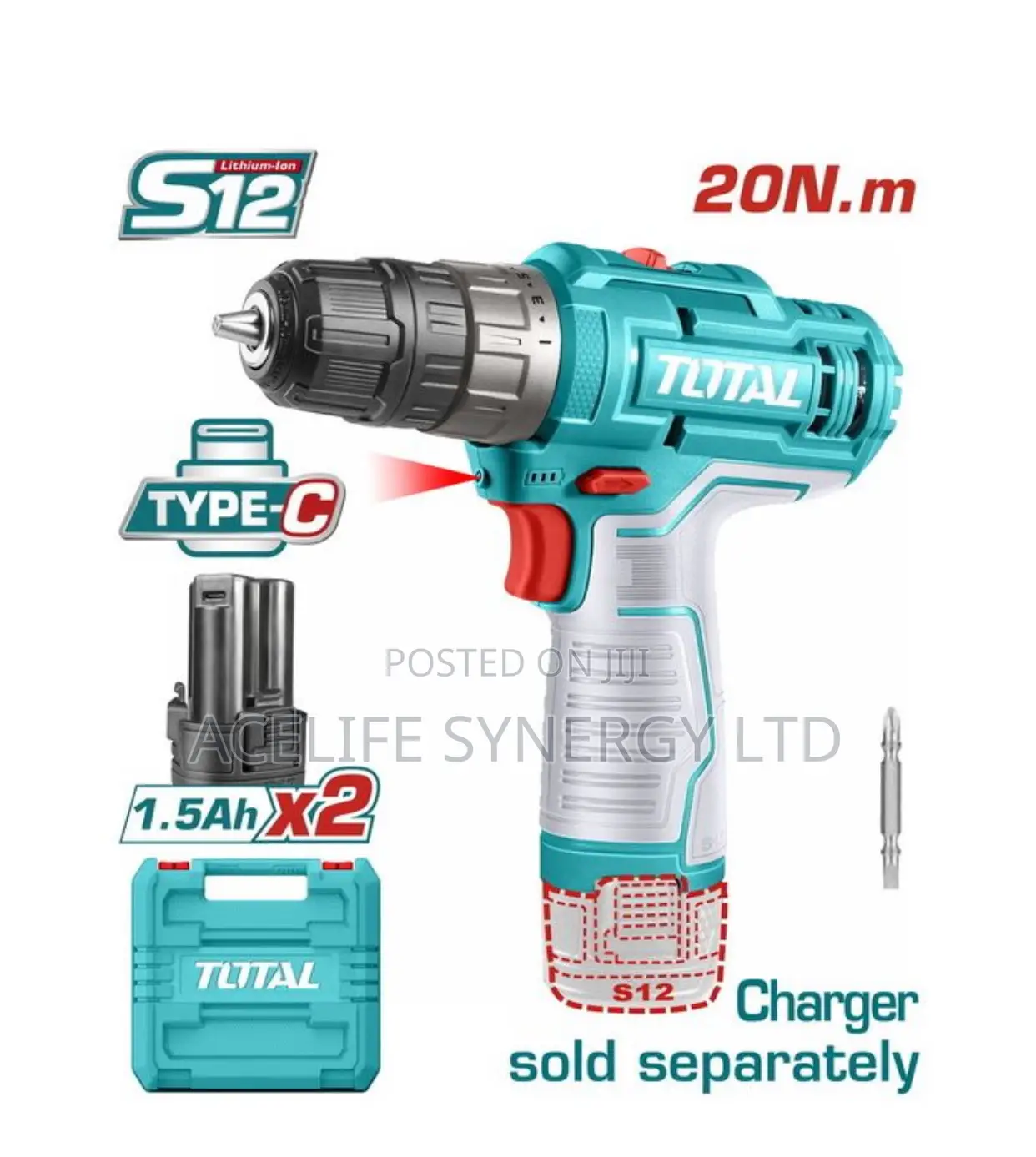 Total Cordless Drill Power Tools