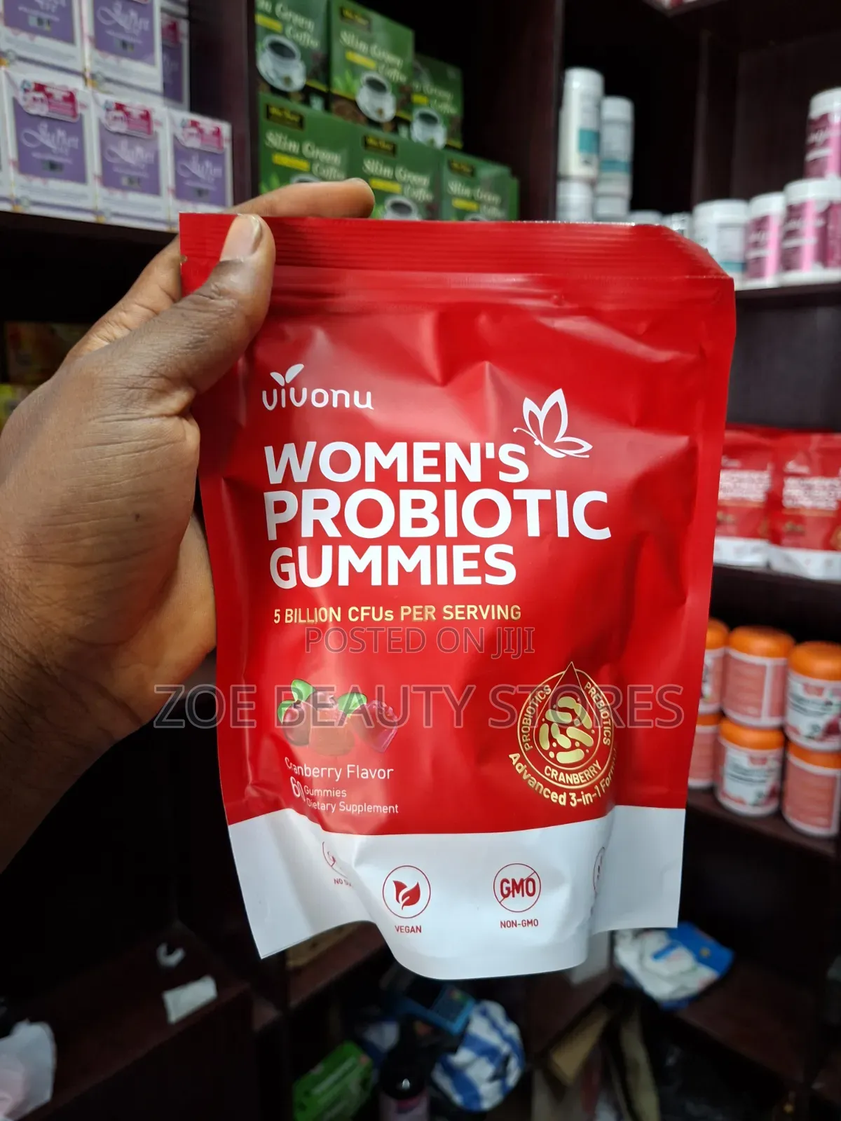 Vivonu Women's Probiotic Gummies Cranberry Flavor