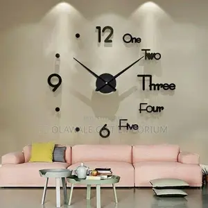Diy Clock 3d Large Art Wallclock
