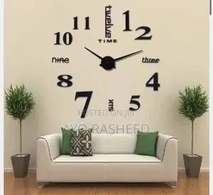 Diy Clock 3d Large Art Wallclock