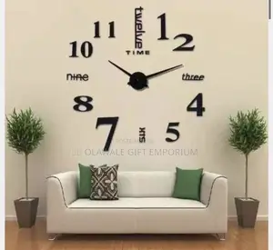 Diy Clock 3d Large Art Wallclock