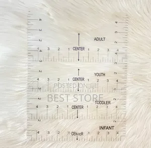 4-in-1 T-Shirt Alignment Ruler for Adults, Teenagers Kids