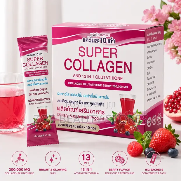 Super Collagen and 13 in 1 Glutathione Berry Drink for sale - Zoe Beauty  Stores  Price:  9,000 on Jiji.ng [Lekki]