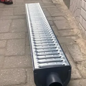 100cm Compound Floordain Black Iron Face