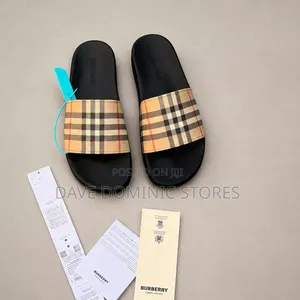 Burberry Check Slides