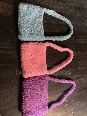 A Crochet Fur Bag