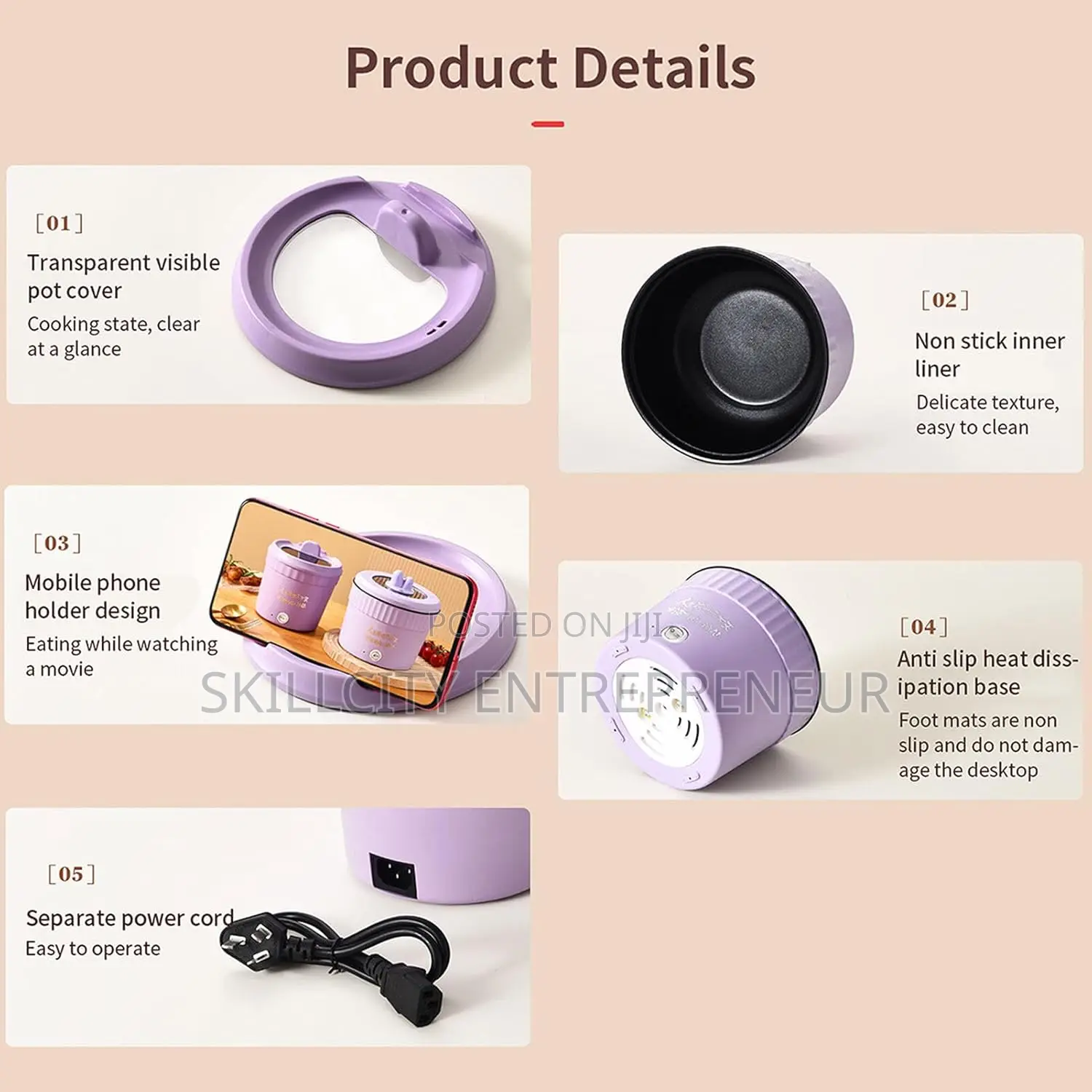 New 18 Cm Electric Cooking Pot