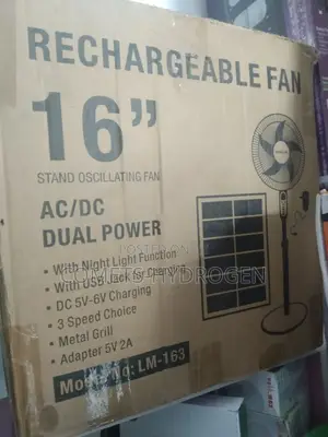 Rechargeable Solar Fan