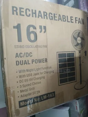 Rechargeable Solar Fan