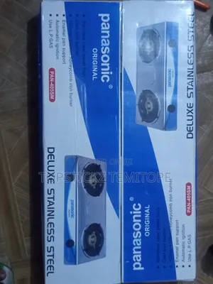 New Panasonic 2-Burner Stainless Steel Gas Cooker With Auto Ignition