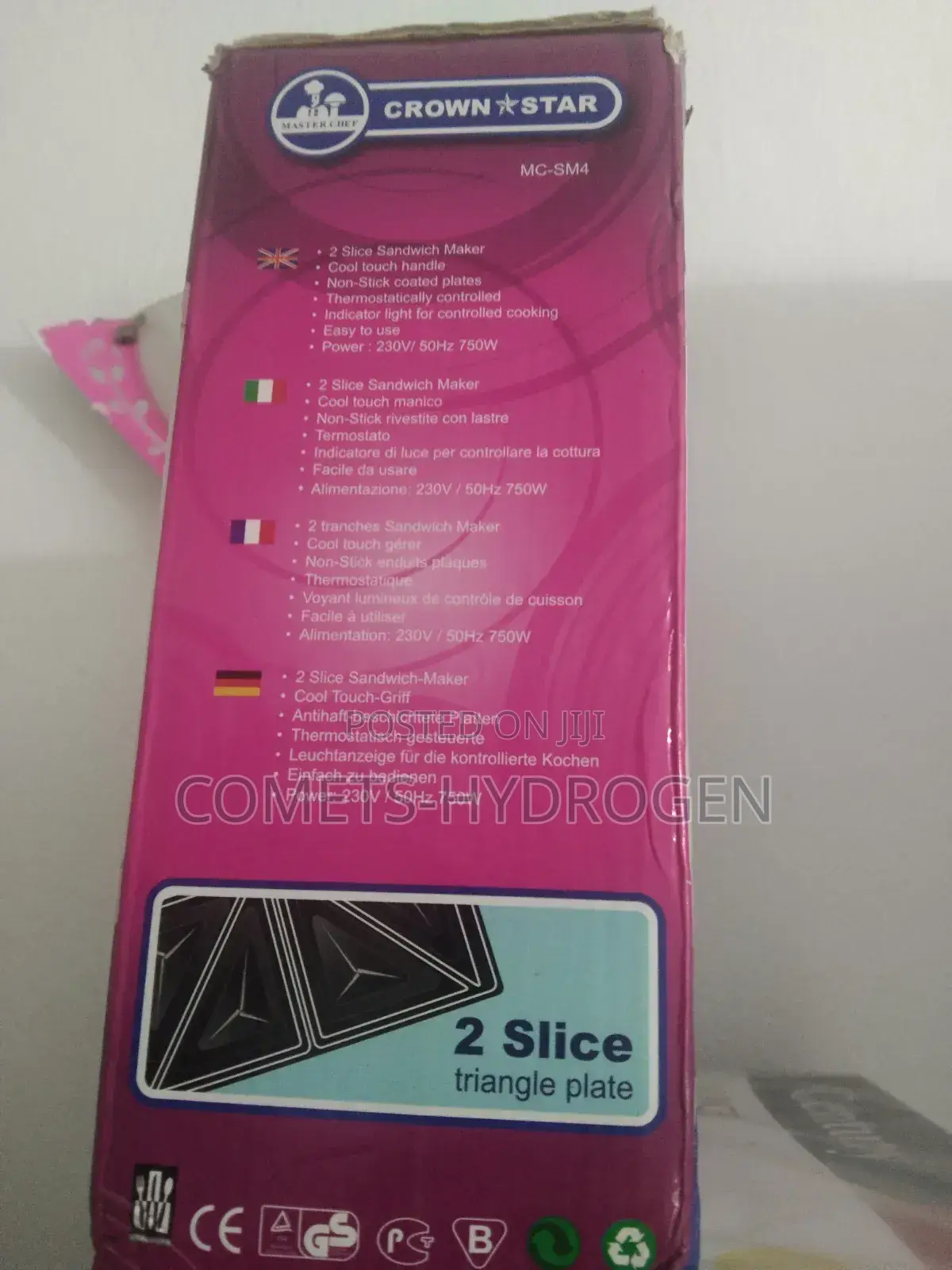 Sandwich Maker Fast Bread Toaster Energy+ Saving