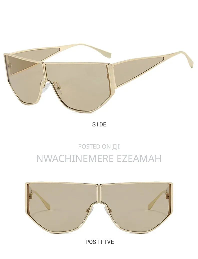 Oversized Pretty Sunglasses –Brown,Tea Gradient Lens + Suede Pouch