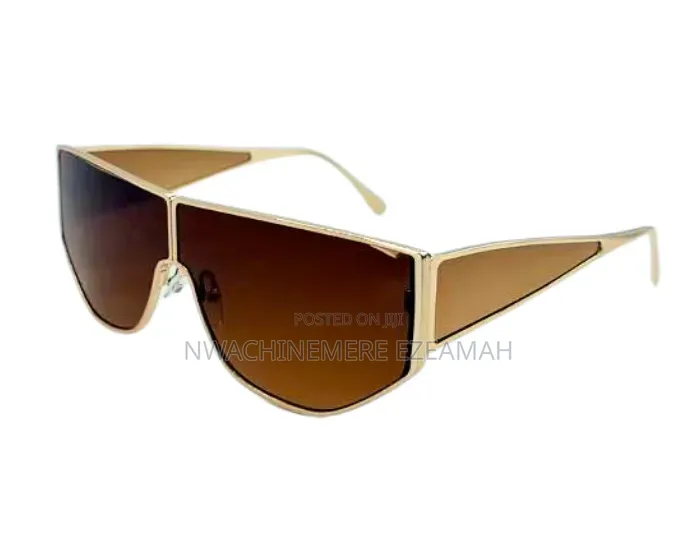 Oversized Pretty Sunglasses –Brown,Tea Gradient Lens + Suede Pouch