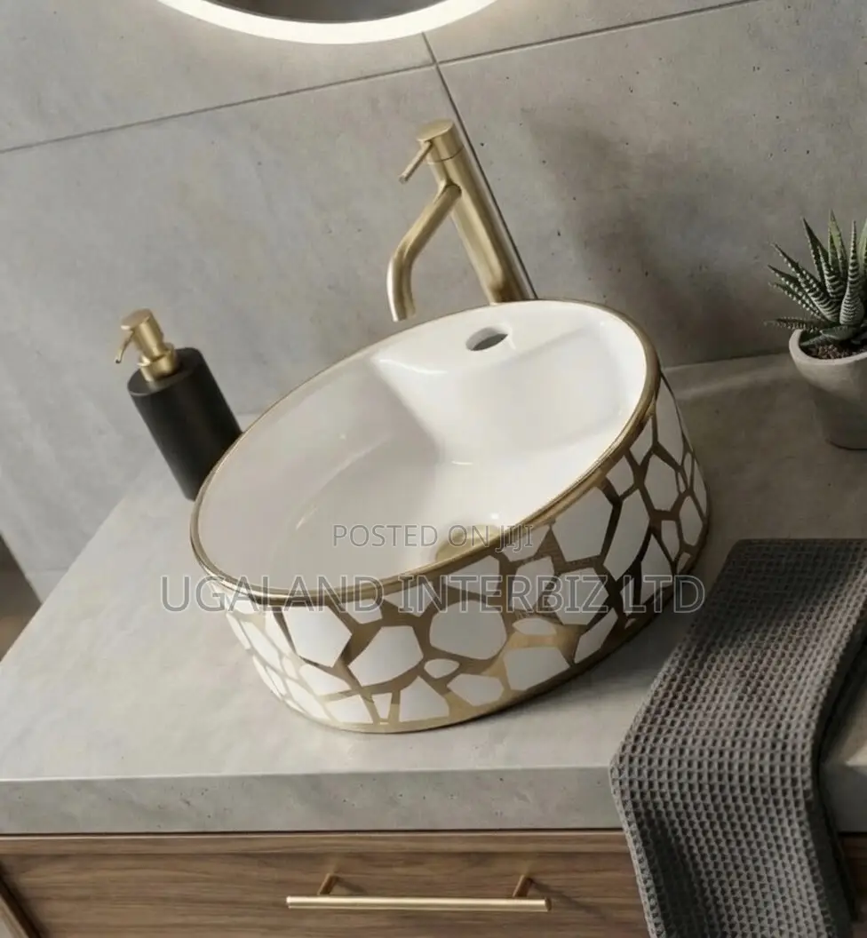 Modern Round Ceramic Countertop Basin