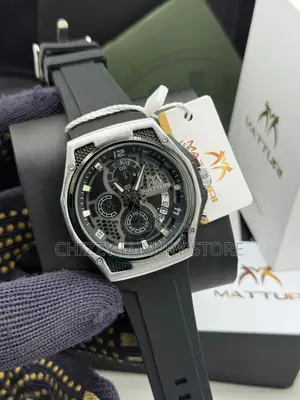 Matturi Quality Luxury Men Rubber Strap Wristwatchma