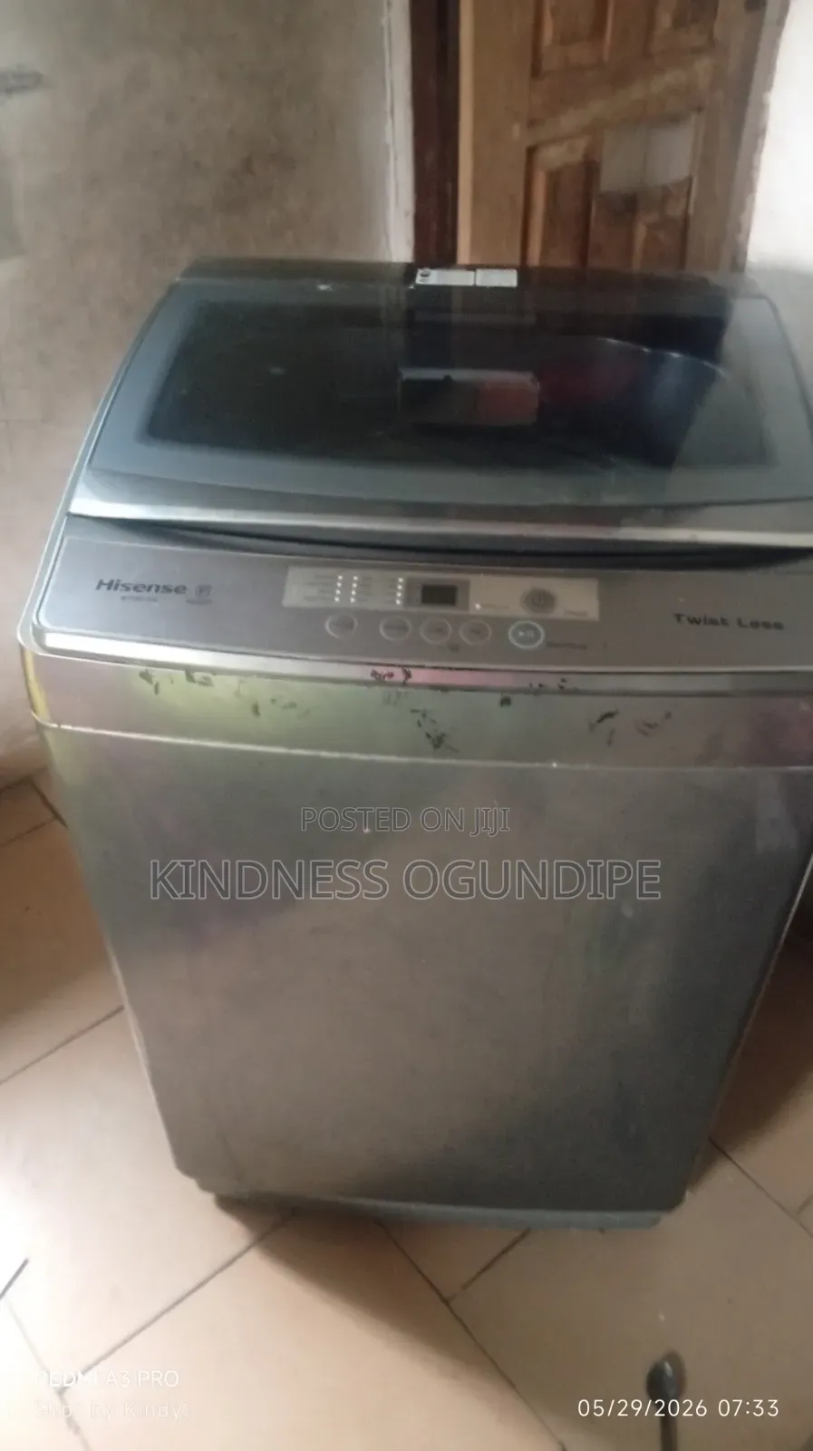 13 Kg Hisense Top Loader Washing Machine