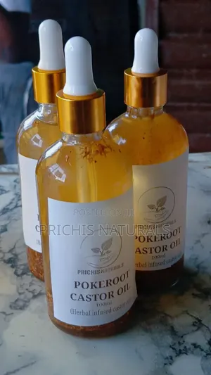 Pokeroot Castor Oil 100ml– Herbal Massage Oil for Fertility & Wellness
