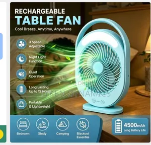 Kamisafe Rechargeable Led Multi-Functional Fan