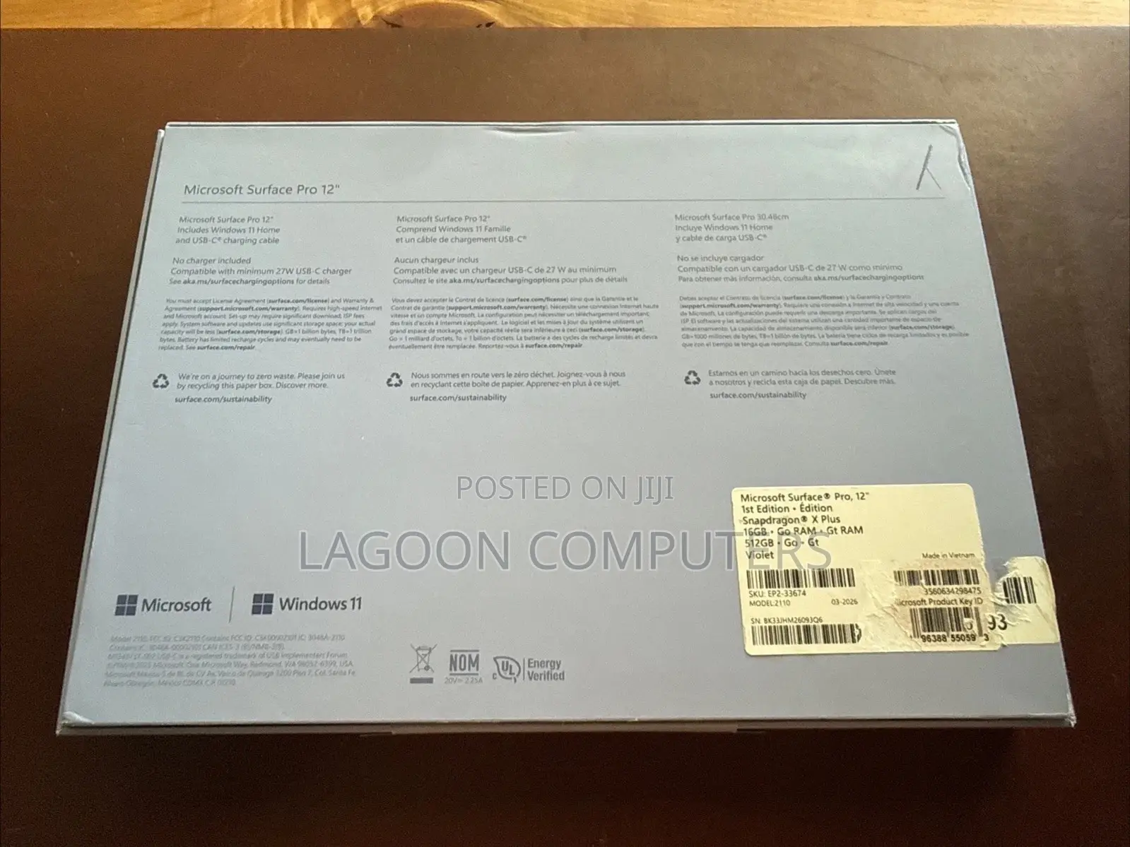New Microsoft Surface Pro 16GB Qualcomm Snapdragon X Plus SSD 512GB