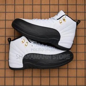Original Air Jordan 12 Black White