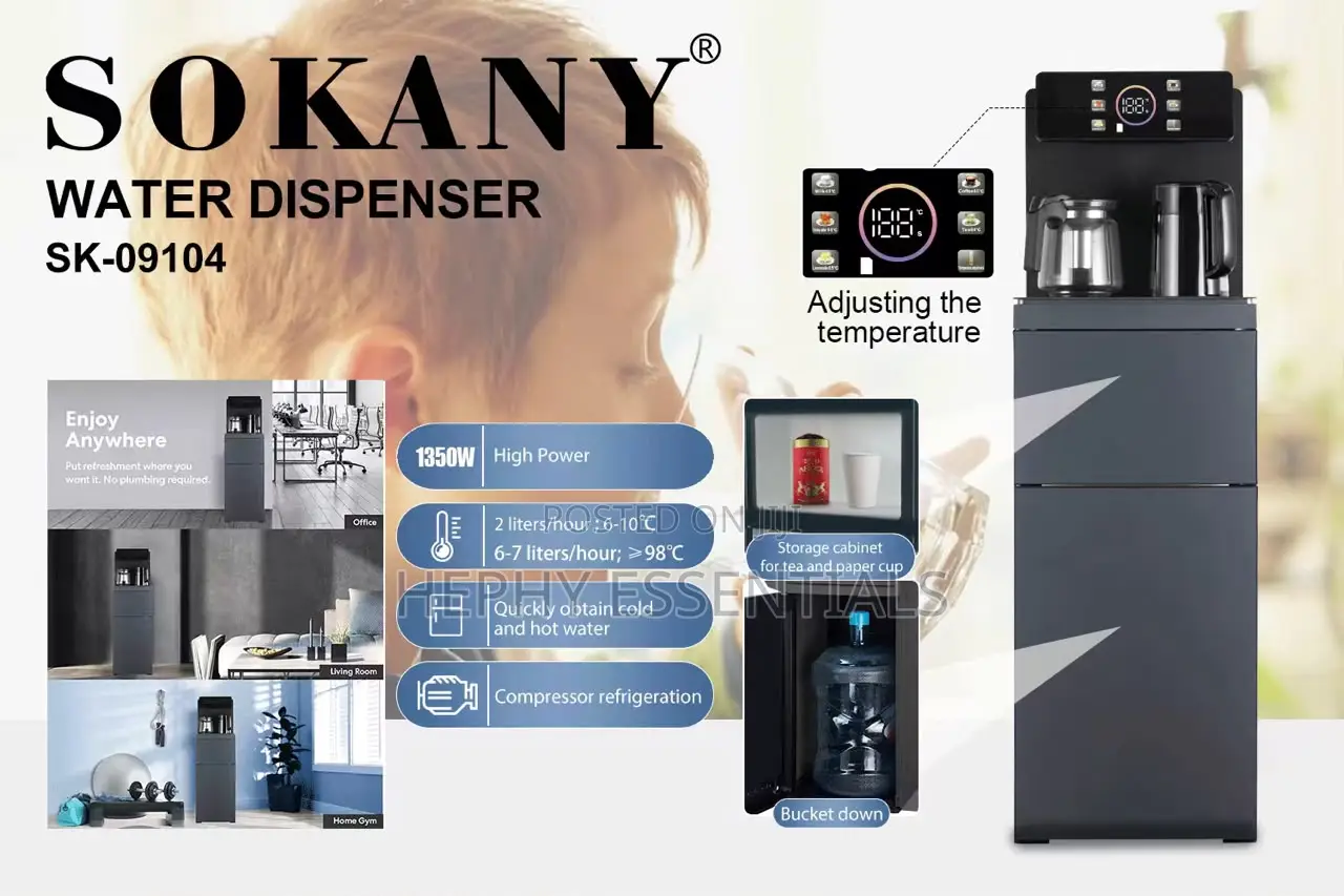 Hot Cold Water Dispenser and Its Has a Cooling Compressor
