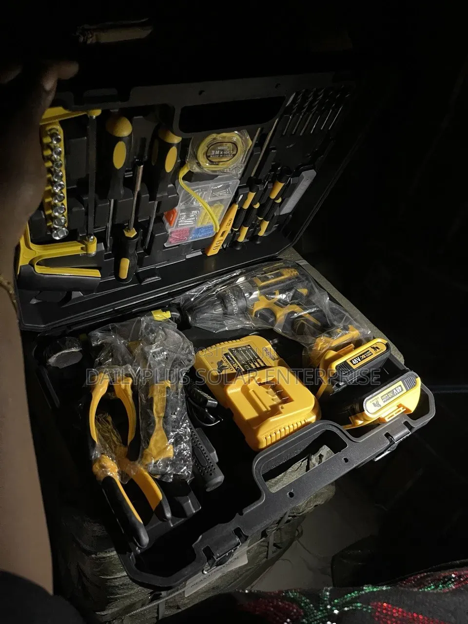 Rechargeable Tools Box With Two Batteries