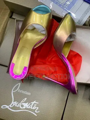 Louboutin Me Dolly Sassy Heel Color: Multi Gold Only! Size : 37-42