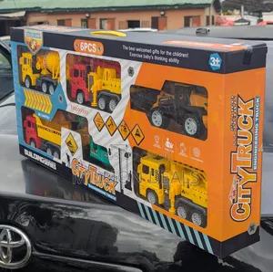 6 Pieces Building Series Educational City Truck Kids Toy Set Ages 3+