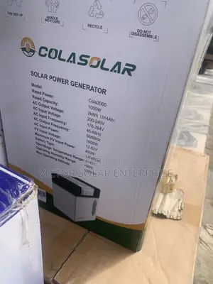 Cola Solar Generator 2kwh and 1000w