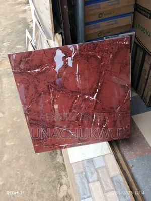 60/60 Super Polished Tiles Marble Ox Blood