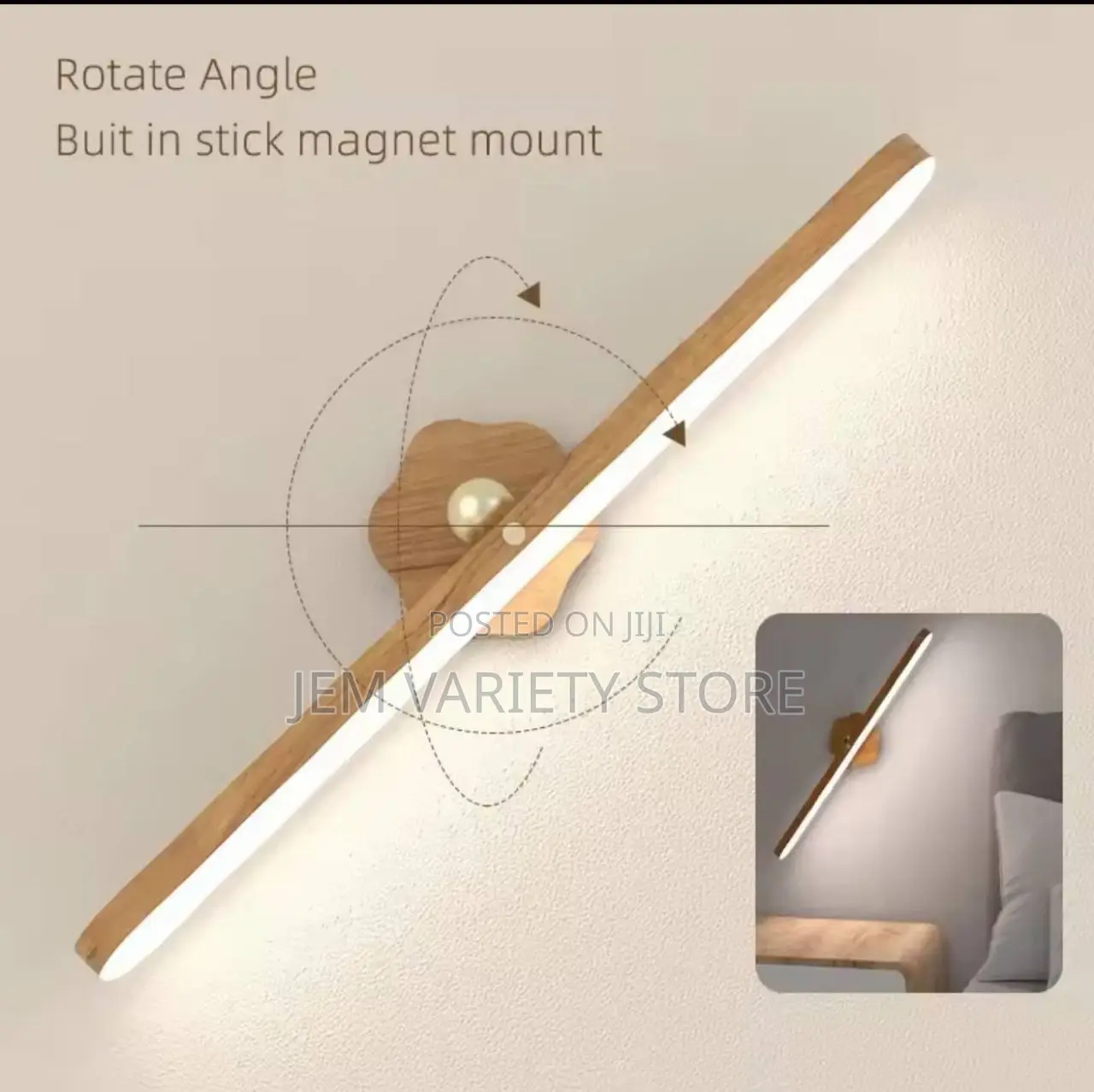Portable Rechargeable Magnetic Wall Lamp for Bedroom