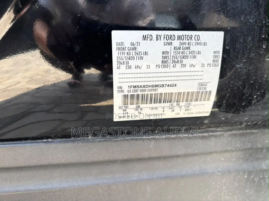 Ford Explorer 2021 Black