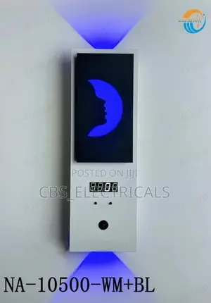 Moon-Design Digital Wall Clock Lamp