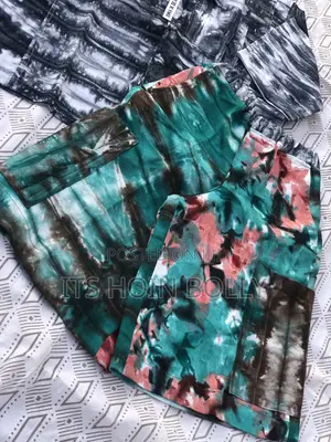 Adire Handmade Crop Shirt and Baggy Short