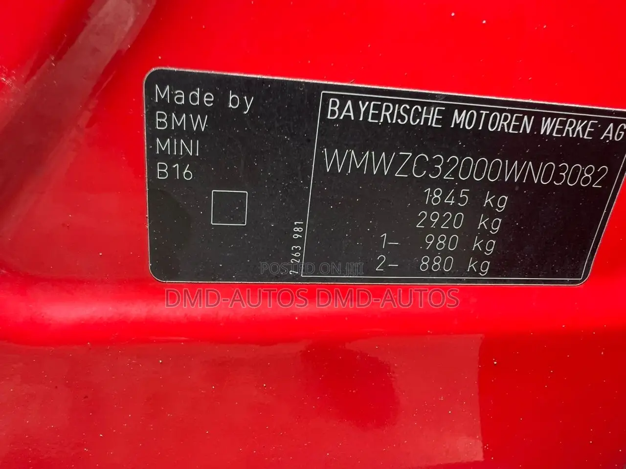 Mini Cooper 2014 Red
