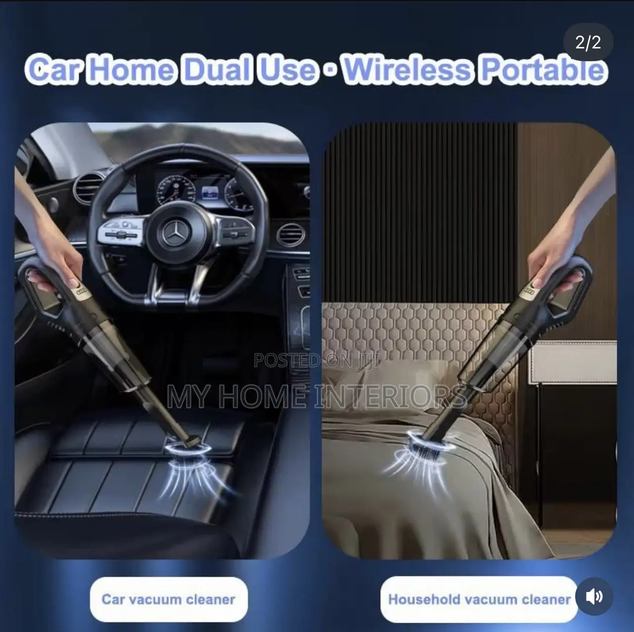 Portable Wireless Car Home Vacuum Cleaner