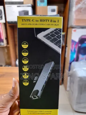 Type-C to HDTV 8 in 1 Adapter
