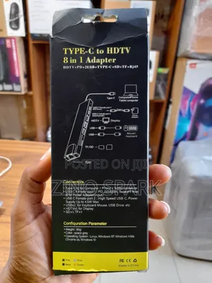 Type-C to HDTV 8 in 1 Adapter