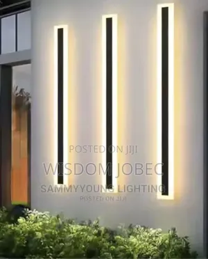 Led Wall Lamp White Black Body