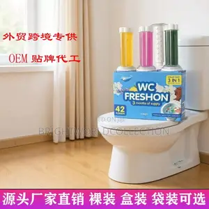 3in1 Boxed of Toilet Floret Gel Odor Removal Toilet Descaling Cleaner