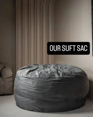 Luxury Soft Sac Bean Bag – Dark Grey