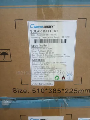 2.5kwh C Worth Solar Energy 25.6v